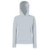 Classic 80/20 Lady-Fit Hooded Sweatshirt in heather-grey
