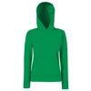Classic 80/20 Lady-Fit Hooded Sweatshirt in kelly-green