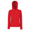 Classic 80/20 Lady-Fit Hooded Sweatshirt in red