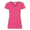 Lady-Fit Valueweight V-Neck Tee in fuchsia