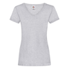 Lady-Fit Valueweight V-Neck Tee in heather-grey