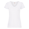 Lady-Fit Valueweight V-Neck Tee in white