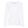 Lady-Fit Valueweight Long Sleeve Tee in white