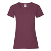 Lady-Fit Valueweight Tee in burgundy