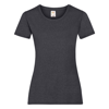 Lady-Fit Valueweight Tee in dark-heather-grey