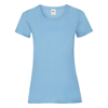 Lady-Fit Valueweight Tee in sky-blue