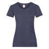 Lady-Fit Valueweight Tee in vintage-heather-navy
