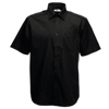 Poplin Short Sleeve Shirt in black