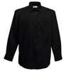 Poplin Long Sleeve Shirt in black