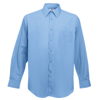 Poplin Long Sleeve Shirt in mid-blue