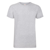 Fitted Valueweight Tee in heather-grey