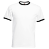 Ringer Tee in white-black