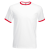 Ringer Tee in white-red