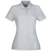 Lady-Fit 65/35 Polo in heather-grey