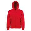 Classic 80/20 Hooded Sweatshirt Jacket in red