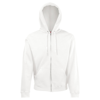 Classic 80/20 Hooded Sweatshirt Jacket in white