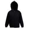 Classic 80/20 Kids Hooded Sweatshirt Jacket in black