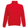 Classic 80/20 Zip Neck Sweatshirt in red