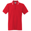 Tipped Polo in red-white