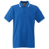 Tipped Polo in royalblue-white