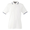 Tipped Polo in white-deepnavy