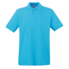 Premium Polo in azure-blue