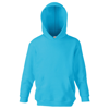 Classic 80/20 Kids Hooded Sweatshirt in azure-blue