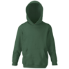 Classic 80/20 Kids Hooded Sweatshirt in bottle-green