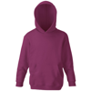 Classic 80/20 Kids Hooded Sweatshirt in burgundy