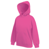 Classic 80/20 Kids Hooded Sweatshirt in fuchsia