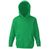 Classic 80/20 Kids Hooded Sweatshirt in kelly-green