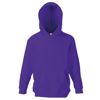 Classic 80/20 Kids Hooded Sweatshirt in purple