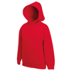 Classic 80/20 Kids Hooded Sweatshirt in red