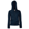 Premium 70/30 Lady-Fit Hooded Sweatshirt Jacket in deep-navy