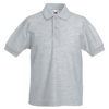 Kids 65/35 Piqué Polo in heather-grey