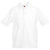 Kids 65/35 Piqué Polo in white