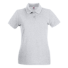 Lady-Fit Premium Polo in heather-grey