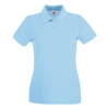 Lady-Fit Premium Polo in sky-blue