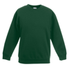 Premium 70/30 Kids Set-In Sweatshirt in bottle-green