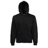 Premium 70/30 Hooded Sweatshirt Jacket in black