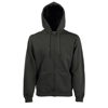Premium 70/30 Hooded Sweatshirt Jacket in charcoal