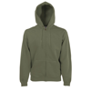 Premium 70/30 Hooded Sweatshirt Jacket in classic-olive