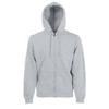 Premium 70/30 Hooded Sweatshirt Jacket in heather-grey