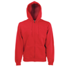 Premium 70/30 Hooded Sweatshirt Jacket in red
