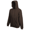 Premium 70/30 Hooded Sweatshirt in chocolate