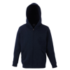 Premium 70/30 Kids Hooded Sweatshirt Jacket in deep-navy