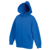 Premium 70/30 Kids Hooded Sweatshirt Jacket in royal-blue