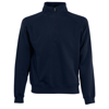 Premium 70/30 Zip Neck Sweatshirt in deep-navy