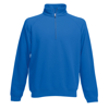 Premium 70/30 Zip Neck Sweatshirt in royal-blue