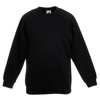 Premium 70/30 Kids Raglan Sweatshirt in black